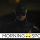 Robert Pattinson's Dark Knight broods in a scene from The Batman.